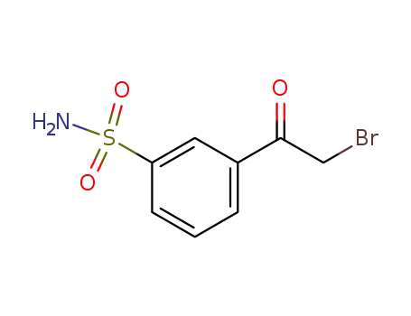 Molecular Structure of 17823-33-5 (Benzenesulfonamide, 3-(bromoacetyl)-)