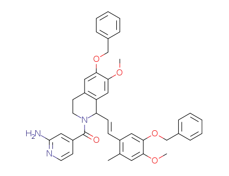 (2-amino-4-pyridyl)-[6-benzyloxy-1-[(E)-2-(5-benzyloxy-4-methoxy-2-methyl-phenyl)vinyl]-7-methoxy-3,4-dihydro-1H-isoquinolin-2-yl]methanone