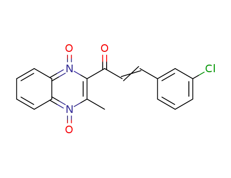 2-(3-(3-chlorophenyl)acryloyl)-3-methylquinoxaline-1,4-dioxide