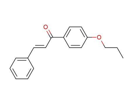 Molecular Structure of 64990-86-9 (2-Propen-1-one, 3-phenyl-1-(4-propoxyphenyl)-, (E)-)