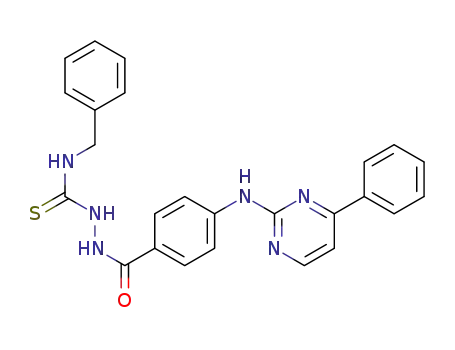 N-benzyl-2-(4-((4-phenylpyrimidin-2-yl)amino)benzoyl)hydrazine-1-carbothioamide