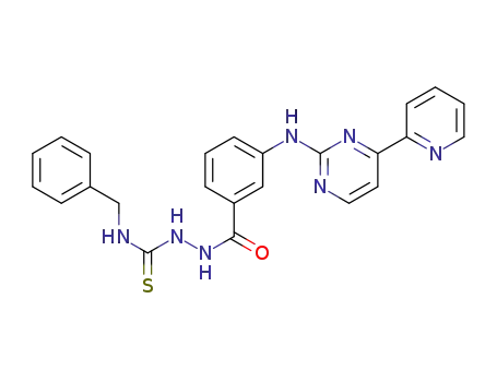 N-benzyl-2-(3-((4-(pyridin-2-yl)pyrimidin-2-yl)amino)benzoyl)hydrazine-1-carbothioamide