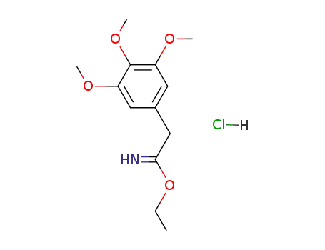 Benzeneethanimidicacid, 3,4,5-trimethoxy-, ethyl ester, hydrochloride (1:1) cas  93270-42-9