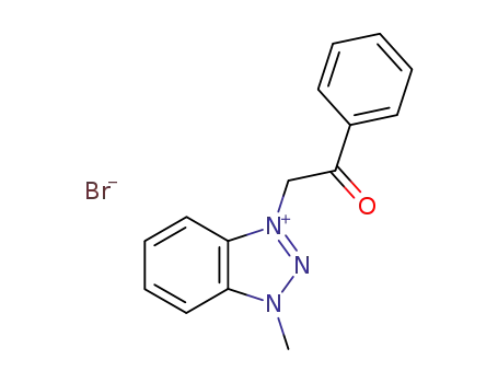 3-methyl-1-phenacylbenzotriazolium bromide
