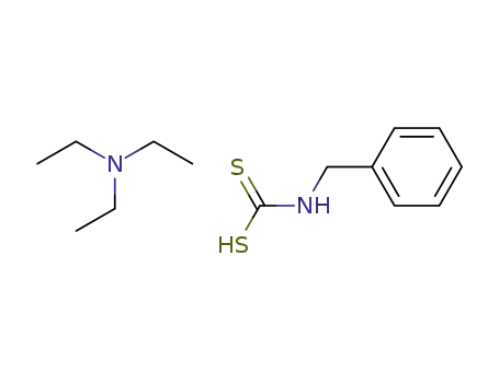 Carbamodithioic acid, (phenylmethyl)-, compd. with
N,N-diethylethanamine (1:1)