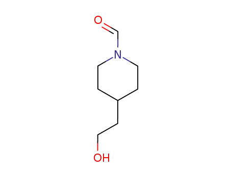 Molecular Structure of 141047-47-4 (1-Piperidinecarboxaldehyde, 4-(2-hydroxyethyl)- (9CI))