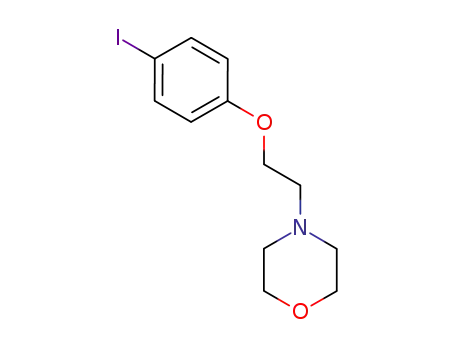 Molecular Structure of 103808-71-5 (Morpholine, 4-[2-(4-iodophenoxy)ethyl]-)