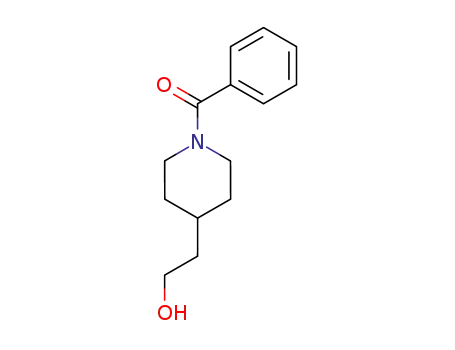 Molecular Structure of 152902-80-2 (4-Piperidineethanol, 1-benzoyl-)