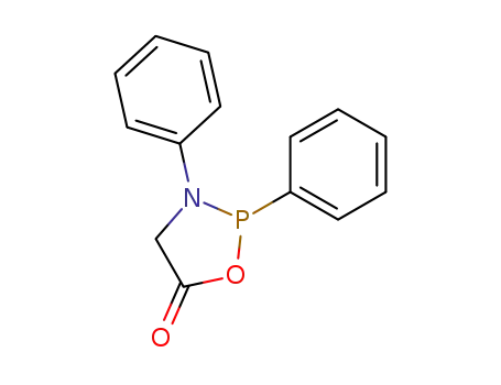 Molecular Structure of 64548-98-7 (1,3,2-Oxazaphospholidin-5-one, 2,3-diphenyl-)