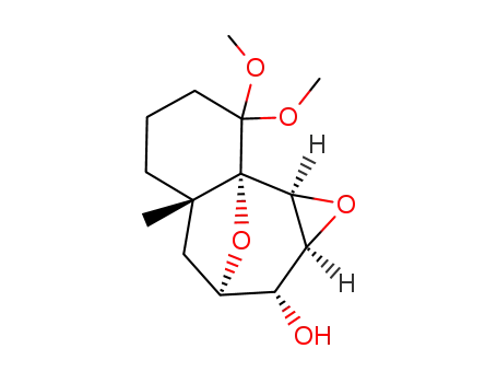 (+/-)-(1S*,6S*,8R*,9R*,10S*,11S*)-2,2-Dimethoxy-10,11-epoxy-6-methyl-12-oxatricyclo<6.3.1.01,6>dodecan-9-ol