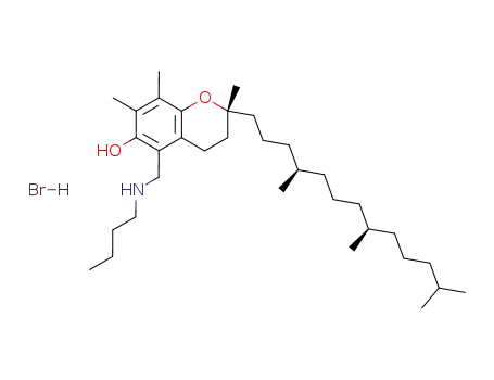 (R)-5-Butylaminomethyl-2,7,8-trimethyl-2-((4R,8R)-4,8,12-trimethyl-tridecyl)-chroman-6-ol; hydrobromide