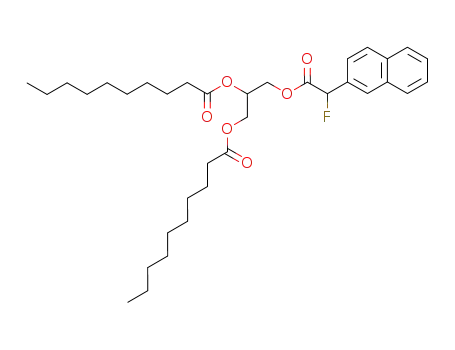 Decanoic acid 1-decanoyloxymethyl-2-(2-fluoro-2-naphthalen-2-yl-acetoxy)-ethyl ester