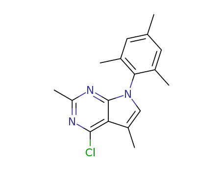 4-CHLORO-2,5-DIMETHYL-7-(2,4,6-TRIMETHYLPHENYL)-7H-PYRROLO[2,3-D]PYRIMIDINE