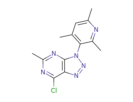 7-chloro-5-methyl-3-(2,4,6-trimethyl-pyridin-3-yl)-3H-[1,2,3]triazolo[4,5-d]pyrimidine