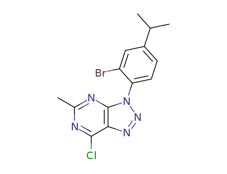 3-[2-bromo-4-(1-methylethyl)phenyl]-7-chloro-5-methyl-3H-1,2,3-triazolo[4,5-d]pyrimidine