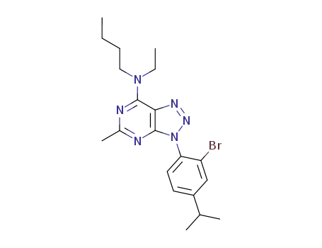 [3-(2-bromo-4-isopropyl-phenyl)-5-methyl-3H-[1,2,3]triazolo[4,5-d]pyrimidin-7-yl]-butyl-ethyl-amine