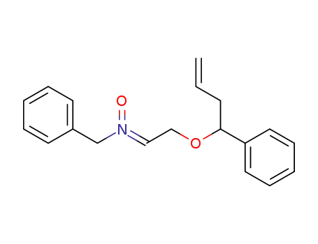 Molecular Structure of 158091-86-2 (Benzenemethanamine, N-[2-[(1-phenyl-3-butenyl)oxy]ethylidene]-,
N-oxide)