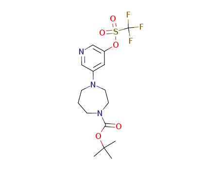 1-tert-butoxycarbonyl-4-(5-trifluoromethanesulfonyloxy-3-pyridyl)homopiperazine