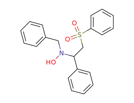 N-(2-benzenesulfonyl-1-phenyl-ethyl)-N-benzyl-hydroxylamine
