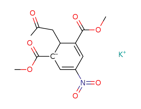 potassium 1-acetonyl-2,6-di(methoxycarbonyl)-4-nitrocyclohexa-2,5-dienide