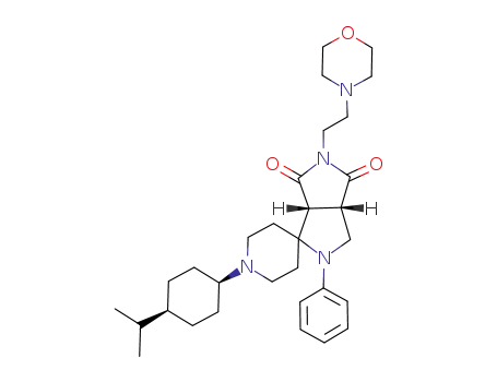 (3'aRS,6'aSR)-1-(cis-4-isopropylcyclohexyl)-5'-(2-morpholin-4-yl-ethyl)-2'-phenylhexahydrospiro[piperidine-4,1'-pyrrolo[3,4-c]pyrrole]-4',6'-dione