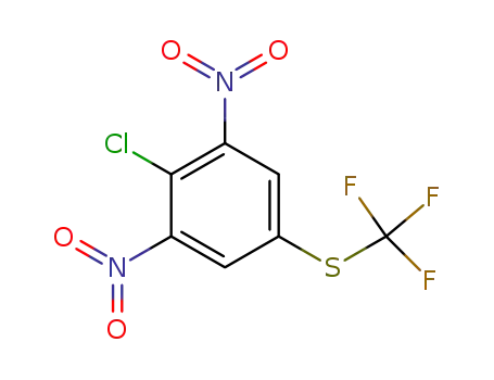 Molecular Structure of 557099-37-3 (Benzene, 2-chloro-1,3-dinitro-5-[(trifluoromethyl)thio]-)