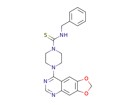 N-Benzyl-4-(6,7-methylenedioxy-4-quinazolinyl)-1-piperazinethiocarboxamide
