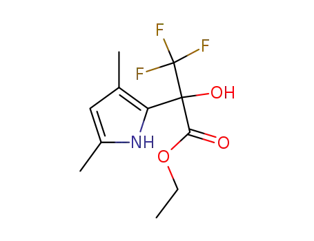 2-hydroxy-2-(3,5-dimethylpyrrol-2-yl)-3,3,3-trifluoropropionic acid ethyl ester