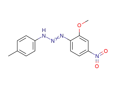 Molecular Structure of 869373-61-5 (1-Triazene, 1-(2-methoxy-4-nitrophenyl)-3-(4-methylphenyl)-)