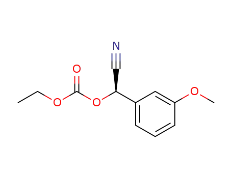2-ethoxycarbonyl (R)-2-hydroxy-2-(3-methoxyphenyl)-acetonitrile