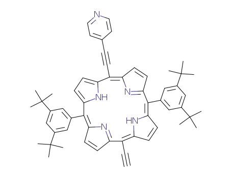 5-ethynyl-10,20-bis[3,5-bis(1,1-dimethylethyl)phenyl]-15-[(pyrid-4-yl)ethynyl]-21H,23H-porphine