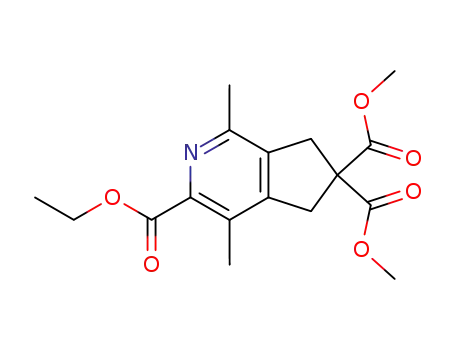 3-ethyl 6,6-dimethyl 1,4-dimethyl-6,7-dihydro-5H-cyclopenta[c]pyridine-3,6,6-tricarboxylate
