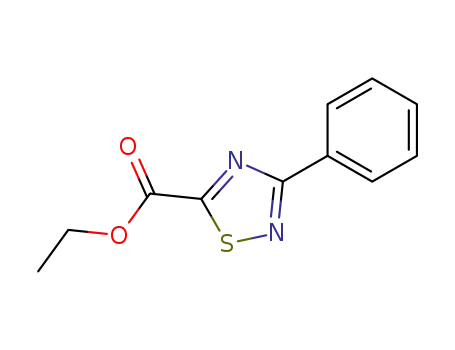 Molecular Structure of 50483-79-9 (ethyl 3-phenyl-1,2,4-thiadiazole-5-carboxylate)