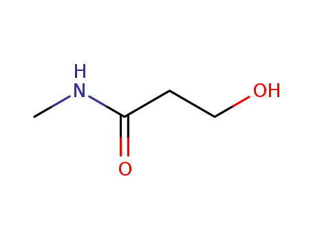Molecular Structure of 6830-81-5 (3-hydroxy-N-methylpropanamide(SALTDATA: FREE))
