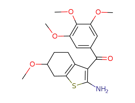 (2-amino-6-methoxy-4,5,6,7-tetrahydrobenzo[b]thiophen-3-yl)-(3,4,5-trimethoxyphenyl)methanone