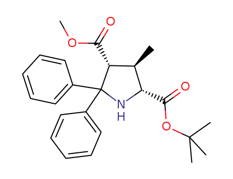 2-tert-butyl 4-methyl 3-methyl-5,5-diphenylpyrrolidine-2,4-dicarboxylate
