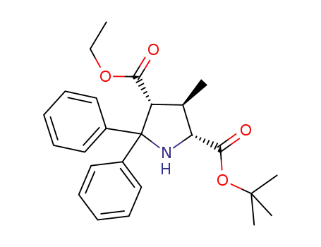 2-tert-butyl 4-ethyl 3-methyl-5,5-diphenylpyrrolidine-2,4-dicarboxylate