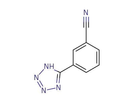 Molecular Structure of 50907-33-0 (3-(2H-TETRAZOL-5-YL)BENZONITRILE)