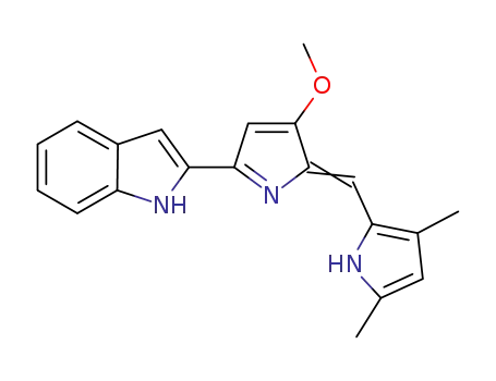 2-(5-((3,5-dimethyl-2H-pyrrol-2-ylidene)methyl)-4-methoxy-1H-pyrrol-2-yl)-1H-indole