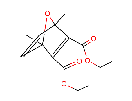 Molecular Structure of 24736-84-3 (7-Oxabicyclo[2.2.1]hepta-2,5-diene-2,3-dicarboxylic acid,
1,4-dimethyl-, diethyl ester)