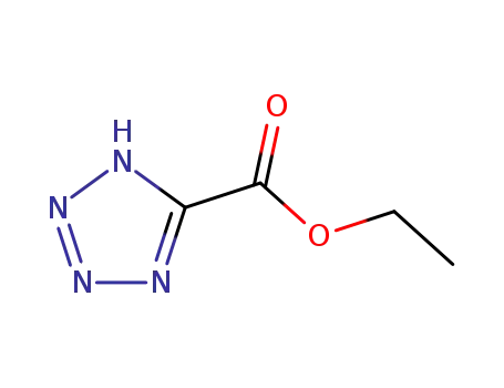 Molecular Structure of 55408-10-1 (Ethyl tetrazole-5-carboxylate)