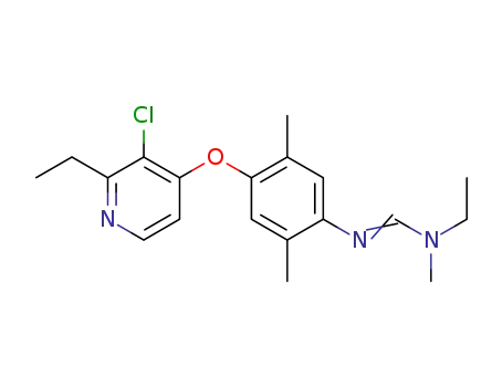 N-ethyl-N-methyl-N'-[4-(2-ethyl-3-chloropyridyl-4-oxy)-2,5-xylyl]formamidine