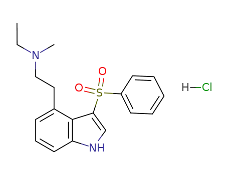 N-ethyl-N-methyl-N-{2-[3-(phenylsulfonyl)-1H-indol-4-yl]ethyl}amine hydrochloride