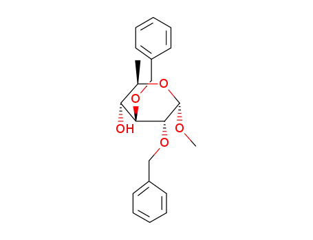 Molecular Structure of 56750-58-4 (Methyl 6-deoxy-2,3-bis-O-(phenylmethyl)-alpha-D-glucopyranoside)