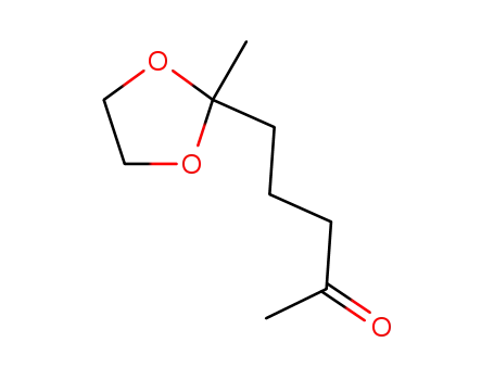 Molecular Structure of 15580-05-9 (2-Pentanone, 5-(2-methyl-1,3-dioxolan-2-yl)-)