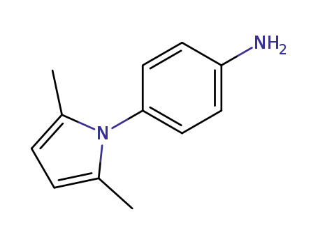 Molecular Structure of 60176-19-4 (4-(2,5-DIMETHYL-PYRROL-1-YL)-PHENYLAMINE)