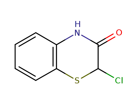 Molecular Structure of 55043-49-7 (2H-1,4-Benzothiazin-3(4H)-one, 2-chloro-)