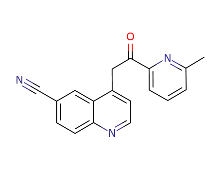 4-[2-(6-Methyl-2-pyridinyl)-2-oxoethyl]-6-quinolinecarbonitrile CAS No.924898-11-3