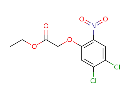 Molecular Structure of 1003878-22-5 (ethyl 2-(4,5-dichloro-2-nitrophenoxy)acetate)