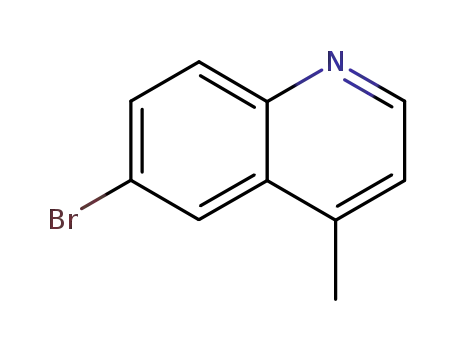 Molecular Structure of 41037-28-9 (6-Bromo-4-methylquinoline)